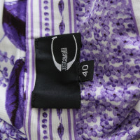 Just Cavalli Robe en violet / blanc