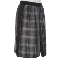 Schumacher Silk skirt with check pattern