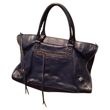 Balenciaga City Bag Leather in Blue