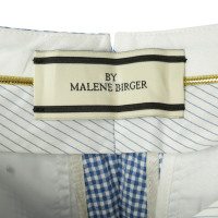 By Malene Birger Checkered pants in blue