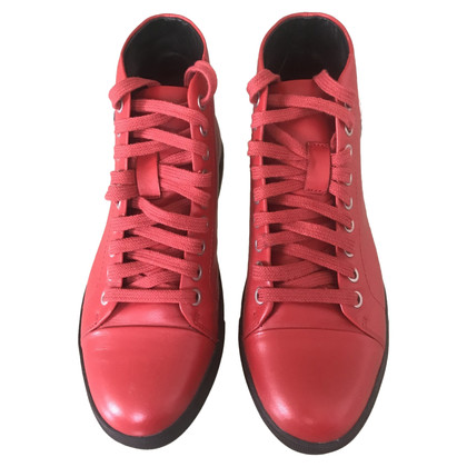 Versace Trainers Leather in Red