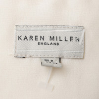 Karen Millen Waisted rok in crème wit