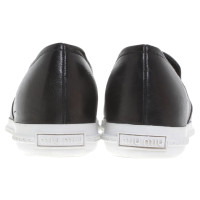 Miu Miu Leather slippers in black