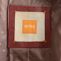Boss Orange Giacca/Cappotto in Pelle in Rosso