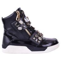 Dolce & Gabbana Sneaker avec garniture de pierres précieuses