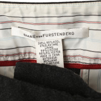 Diane Von Furstenberg Pantalon Marlene en gris foncé  