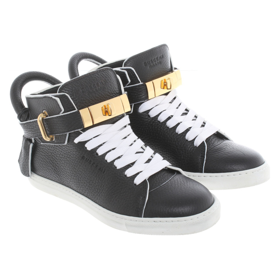 Buscemi Trainers Leather in Black