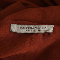 Bottega Veneta Silk dress in rust brown