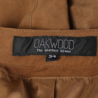 Oakwood Rok Leer in Bruin