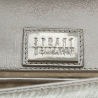 Stuart Weitzman Silver colored clutch