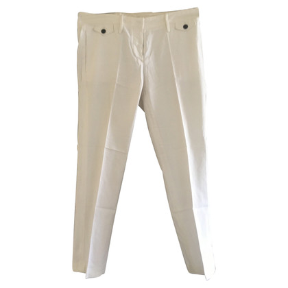 Mauro Grifoni Paire de Pantalon en Coton en Blanc