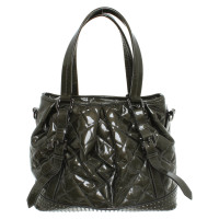Burberry Handbag Patent leather in Olive