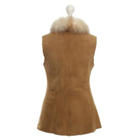 Furry Waistcoat with fur collar