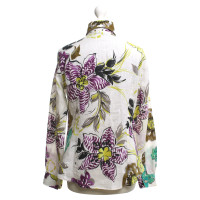 Etro Linen blouse with floral pattern