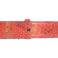 Reptile's House Ceinture en Cuir en Rouge