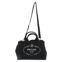 Prada Handbag Canvas in Black