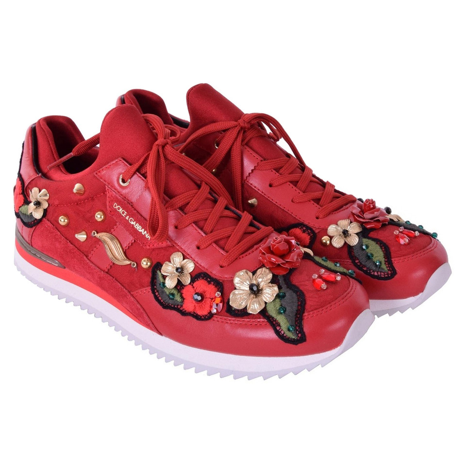 Dolce & Gabbana Sneakers NIGERIA with embroidery red