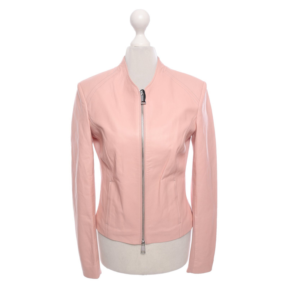 Arma Jacket/Coat Leather in Pink