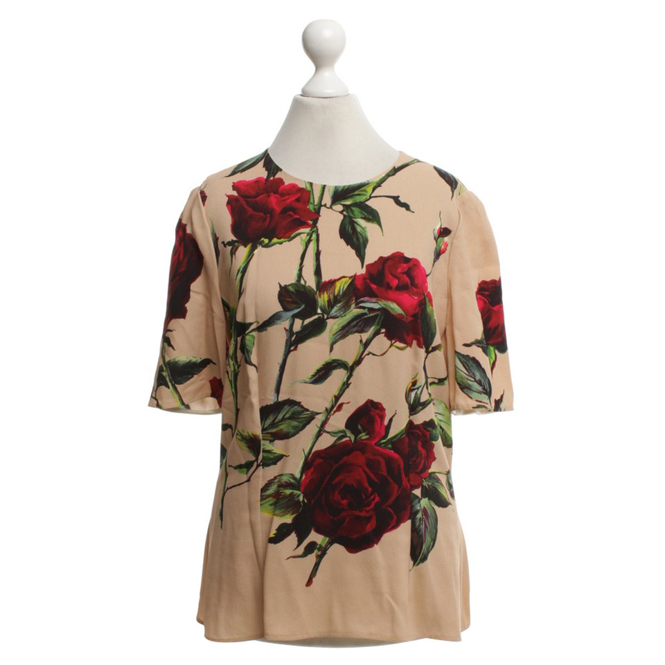 Dolce & Gabbana T-Shirt mit floralem Print
