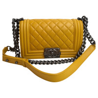 Chanel Boy Small Leather in Yellow