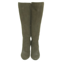 Sergio Rossi Boots in olive green
