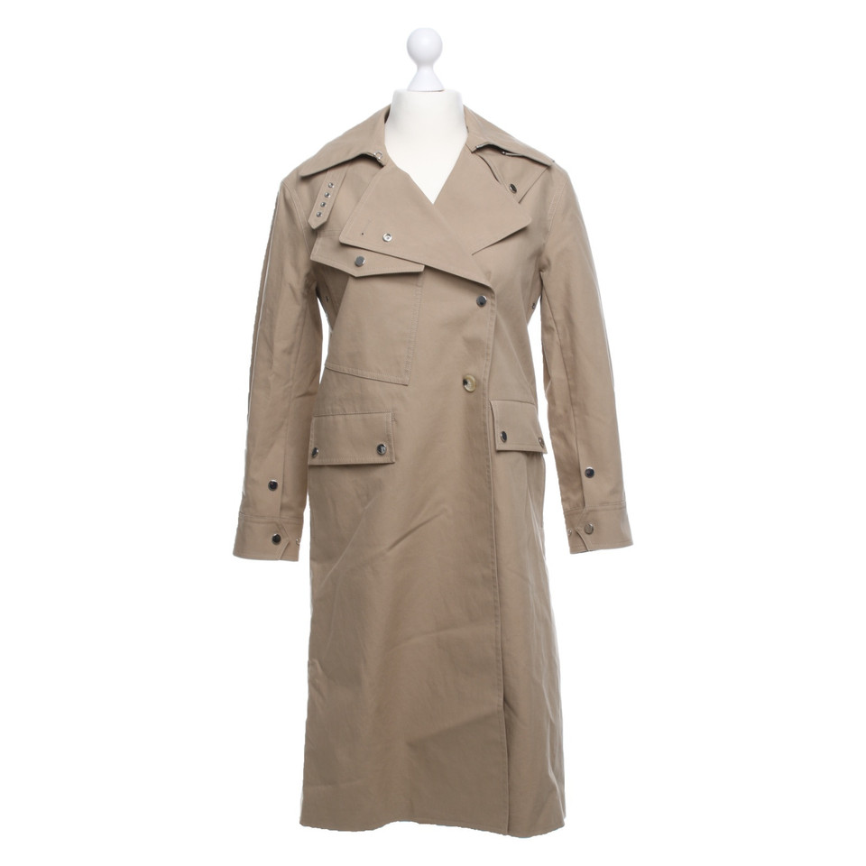 Helmut Lang Giacca/Cappotto in Cotone in Beige