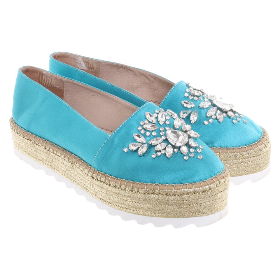 Sebastian Slippers/Ballerinas in Turquoise