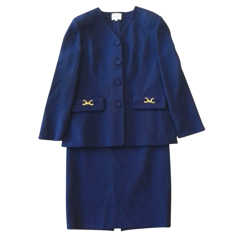 Luisa Spagnoli Anzug aus Wolle in Blau