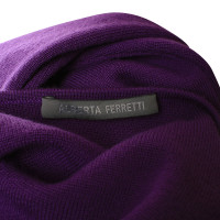 Alberta Ferretti Robe en laine avec des paillettes