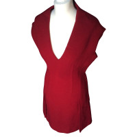 Prada vestito di lana rossa