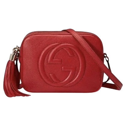 Gucci Soho Disco Bag in Pelle in Rosso