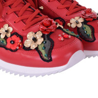 Dolce & Gabbana Sneakers NIGERIA con ricami rosso
