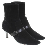 Tod's Suede Boots in Black