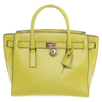 Michael Kors "Hamilton Satchel" in green