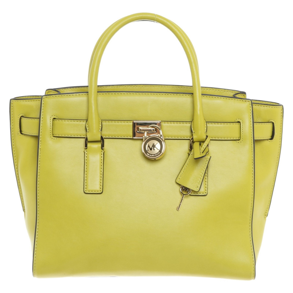 Michael Kors "Hamilton Satchel" in verde