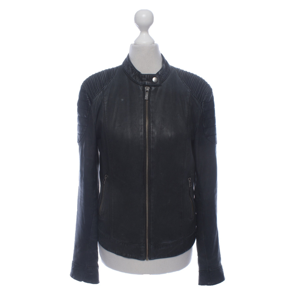 Goosecraft Jacket/Coat Leather in Grey
