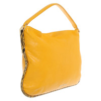 Jimmy Choo Handtasche aus Leder in Gelb