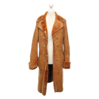 Windsor Cappotto di pelle di pecora realizzato in pelliccia marrone