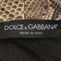 Dolce & Gabbana Wrap-ronde vest met lederen details