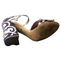Dolce & Gabbana Velvet barock sandals