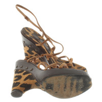 Casadei Wedges with leopard pattern
