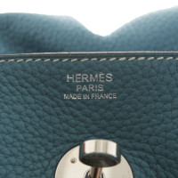 Hermès Lindy 26 aus Leder in Blau