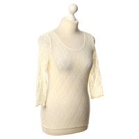 Wolford Top in pizzo in crema