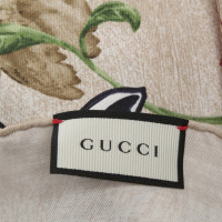 Gucci Foulard en soie avec motif de fleur