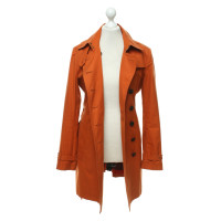 Burberry Jacke/Mantel aus Baumwolle in Orange