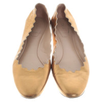 Chloé Ballerinas in Gold