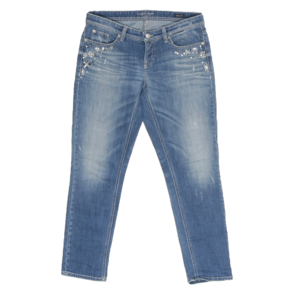 Cambio Jeans in Cotone in Blu