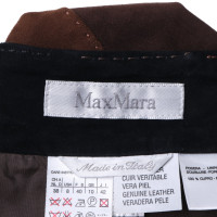 Max Mara Suede skirt in tricolor