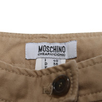 Moschino Hose aus Baumwolle in Beige