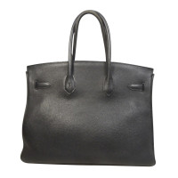 Hermès Birkin Bag 35 aus Leder in Schwarz